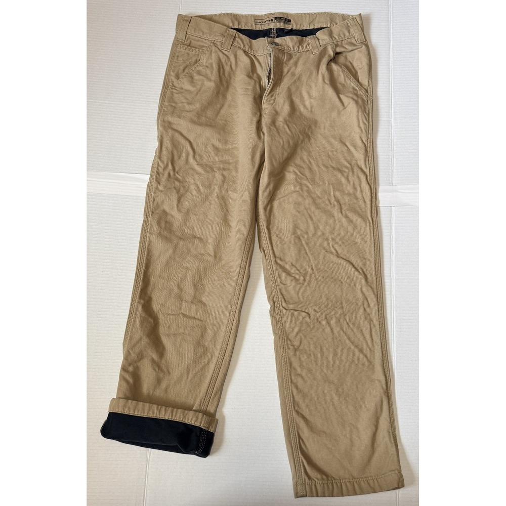 CARHARTT 103342 253 - Men's Relaxed Fit Rugged Flex Lined Canvas Pant - 34x30
